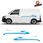 2 Sides Vinyl Graphics Stickers Decals Motorhome Stripes Camper Van for Ford Toyota Chevrolet Isuzu Citroen Berlingo